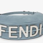 FENDI Fendigraphy Small Mercury blue nubuck Cuoio Romano leather bag - Image 2